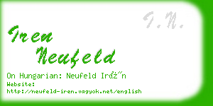 iren neufeld business card